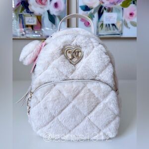 JUICY COUTURE Bag Let’s Get Cozy Furry Backpack - Angel